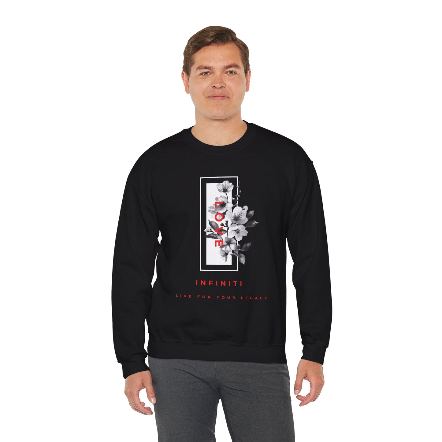 Bloom Bae Red/White Floral Love, Infiniti Sweater