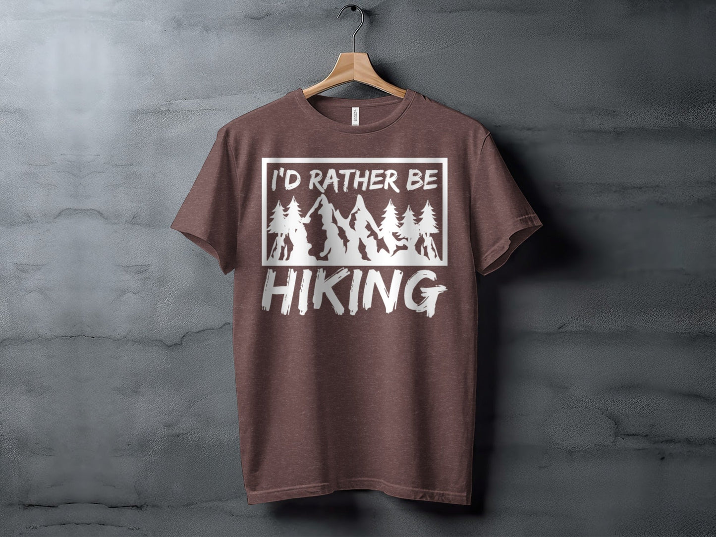 I would rather be Hiking outdoors Mountain T-Shirt