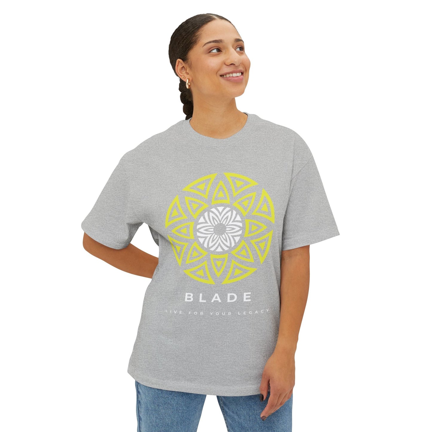 Boxy Oversized Ethereal Azteca Logo T-Shirt