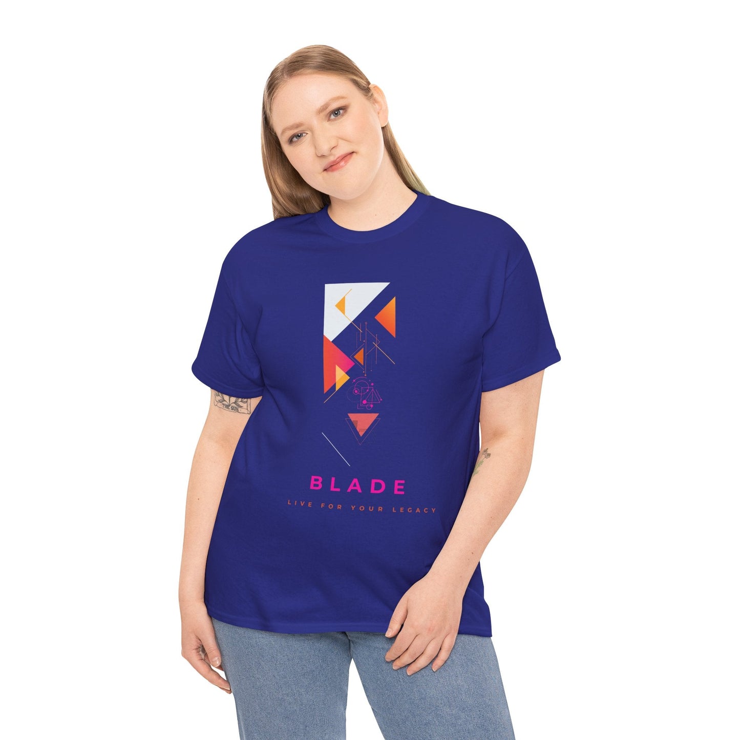 Geometric Odyssey  Pink/Orange T-Shirt