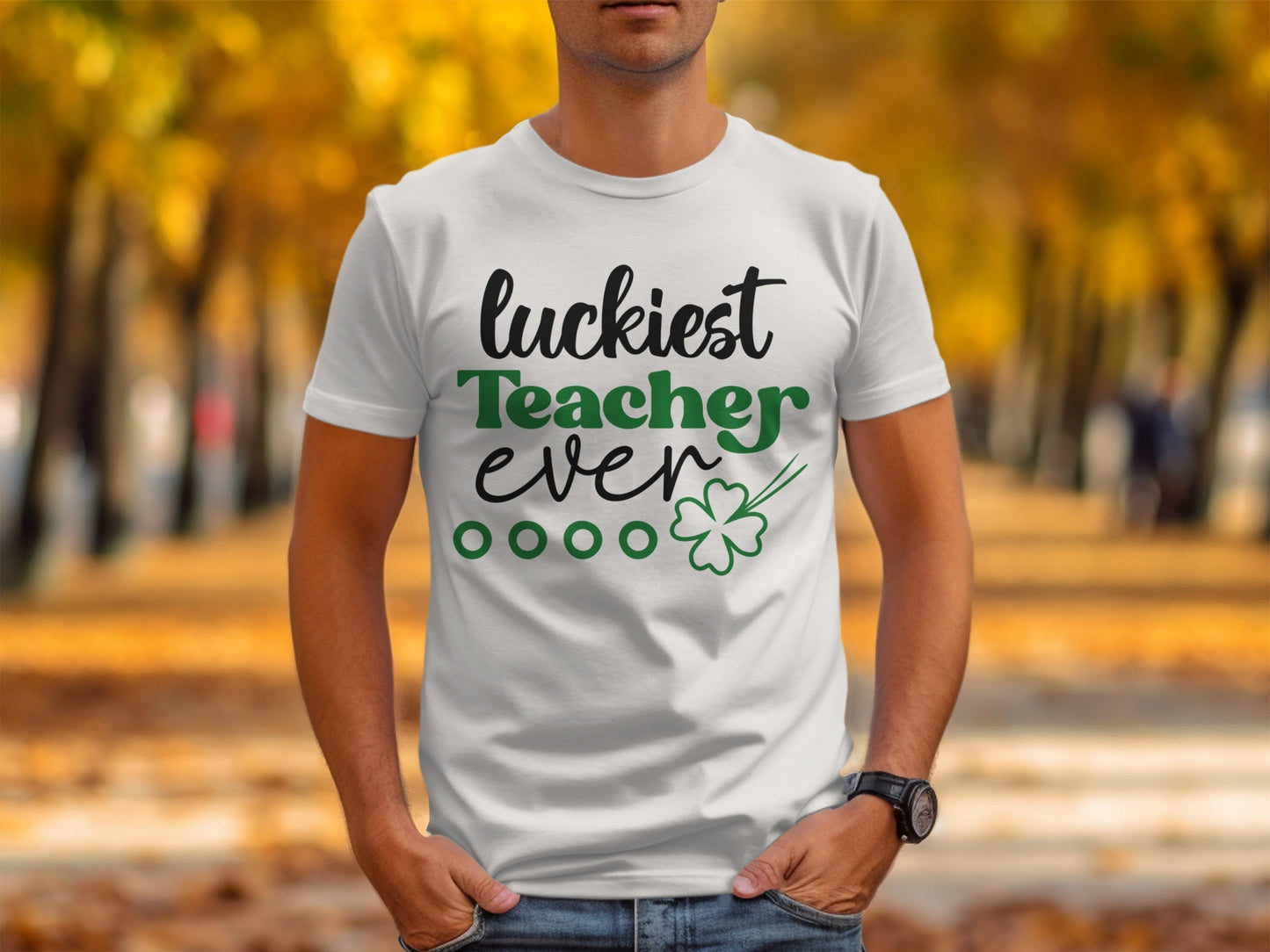 Luckiest Teacher Ever St Patricks Day Teacher T-Shirt