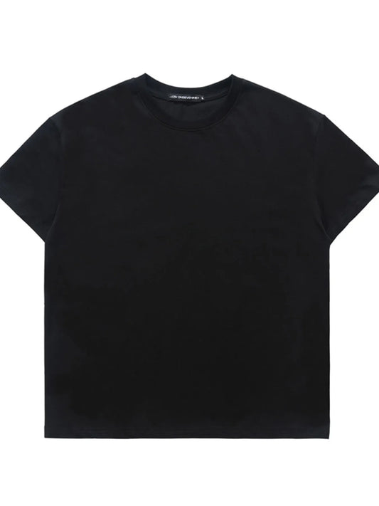 Men's Solid Color Round Neck T-Shirt