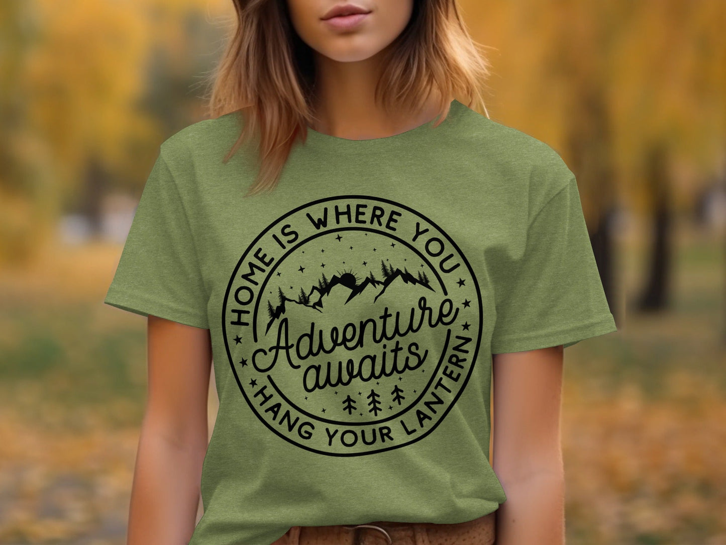 Home Is Where You Hang Your Lantern Adventure Awaits T-Shirt