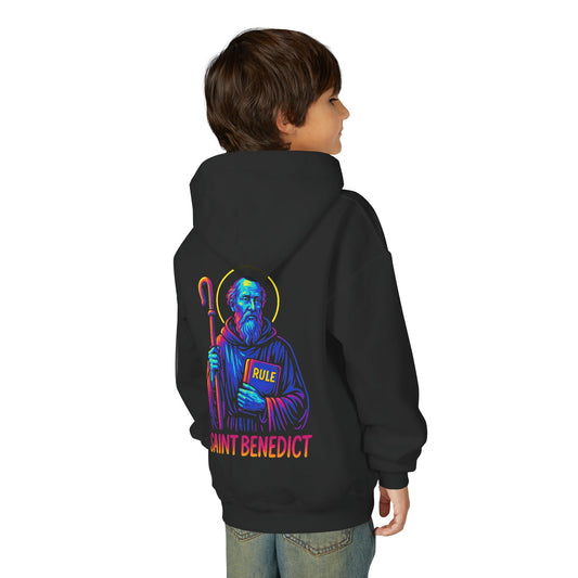 St. Benedict | Kids Catholic Hoodie | Ora et Labora