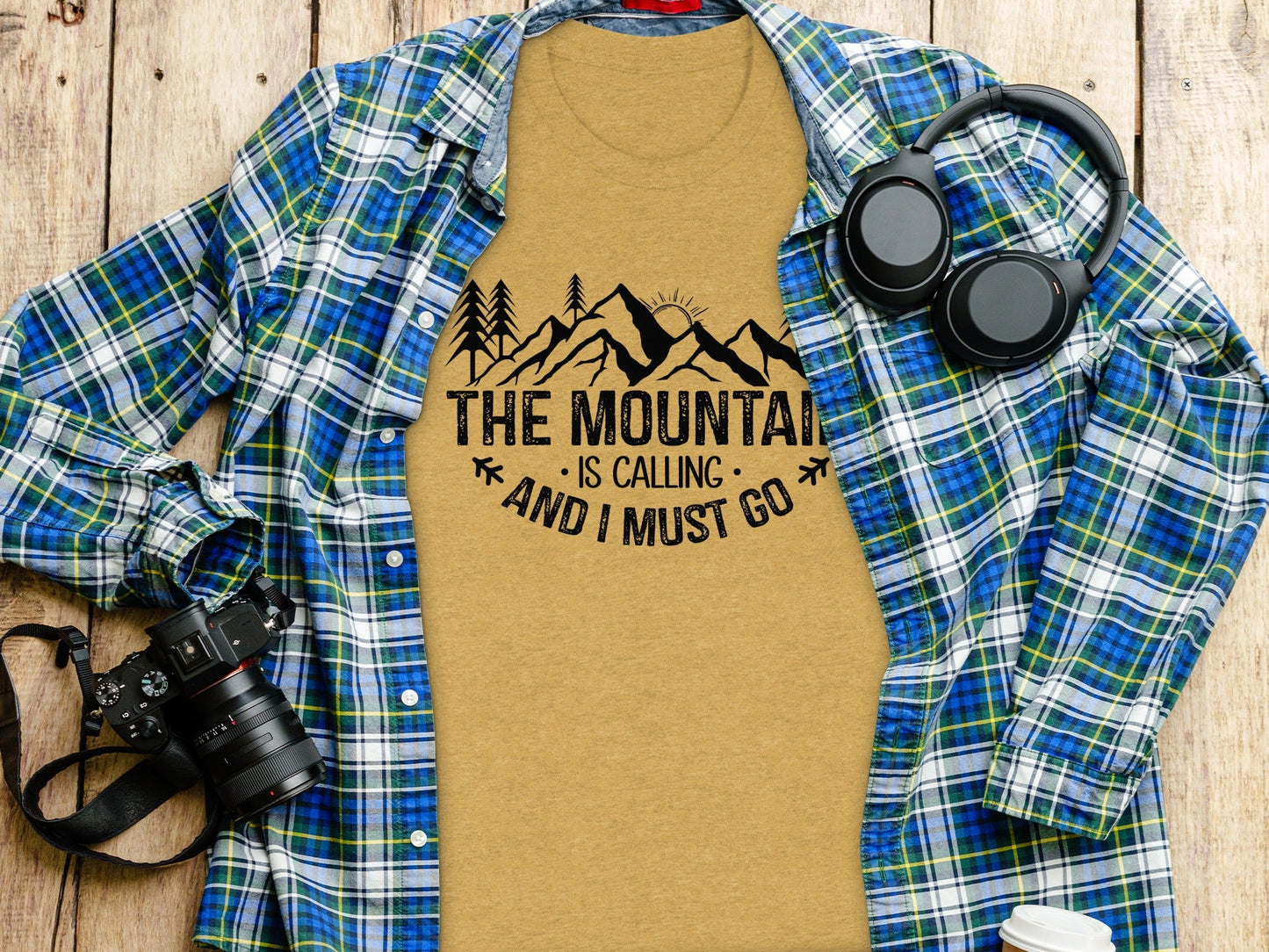 The Mountain Is Calling And I Must Go Great Outdoors T-Shirt
