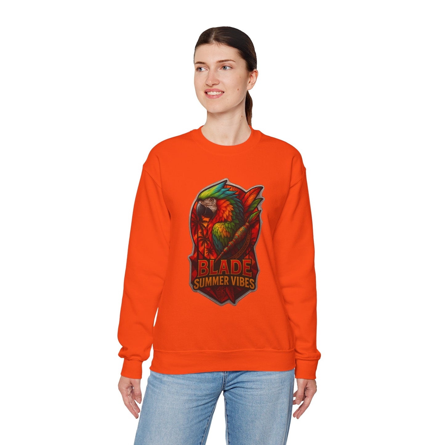 Aztec Parrot Unisex Crewneck Sweater
