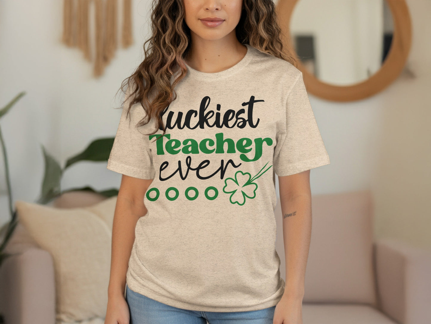 Luckiest Teacher Ever St Patricks Day Teacher T-Shirt
