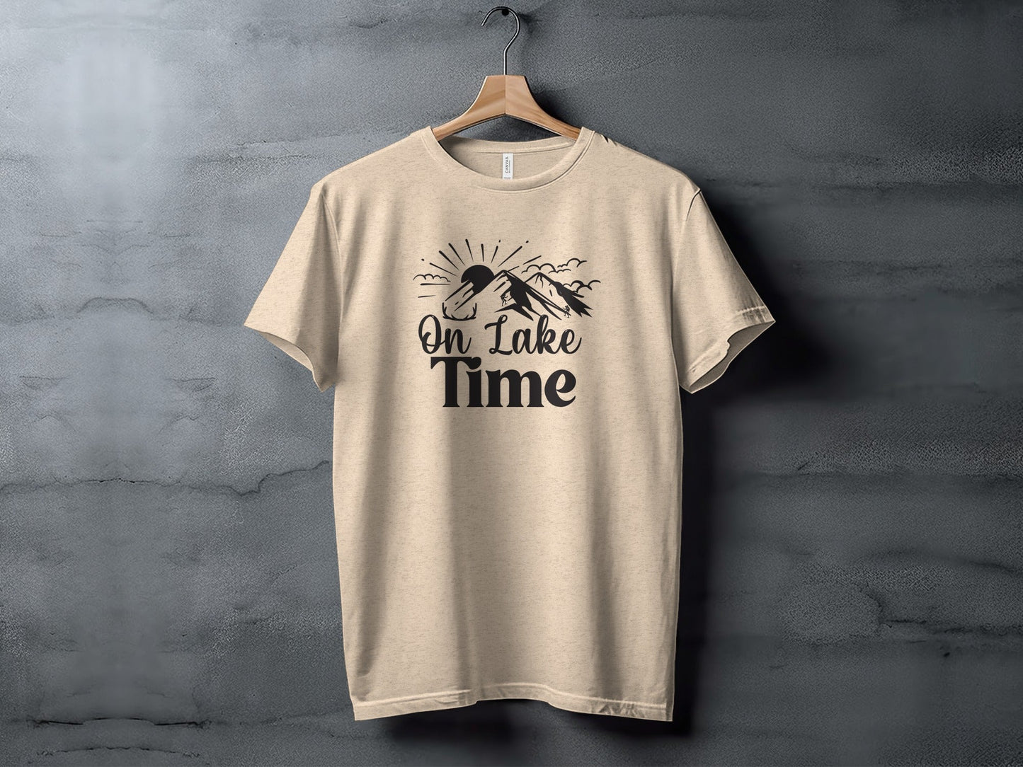 On Lake Time Outdoors Nature Hiking Mountains T-Shirt