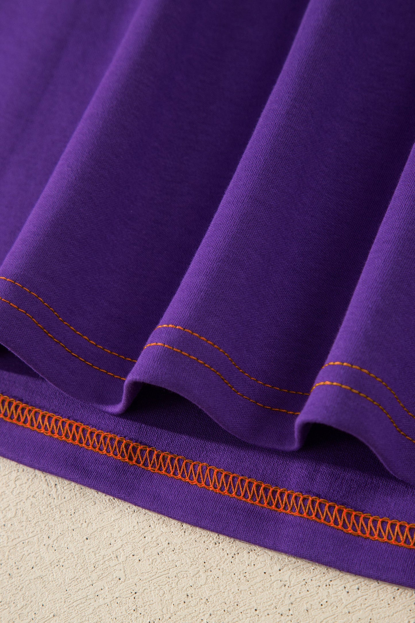 Tillandsia Purple Reversible Contrast-Stitched T-Shirt