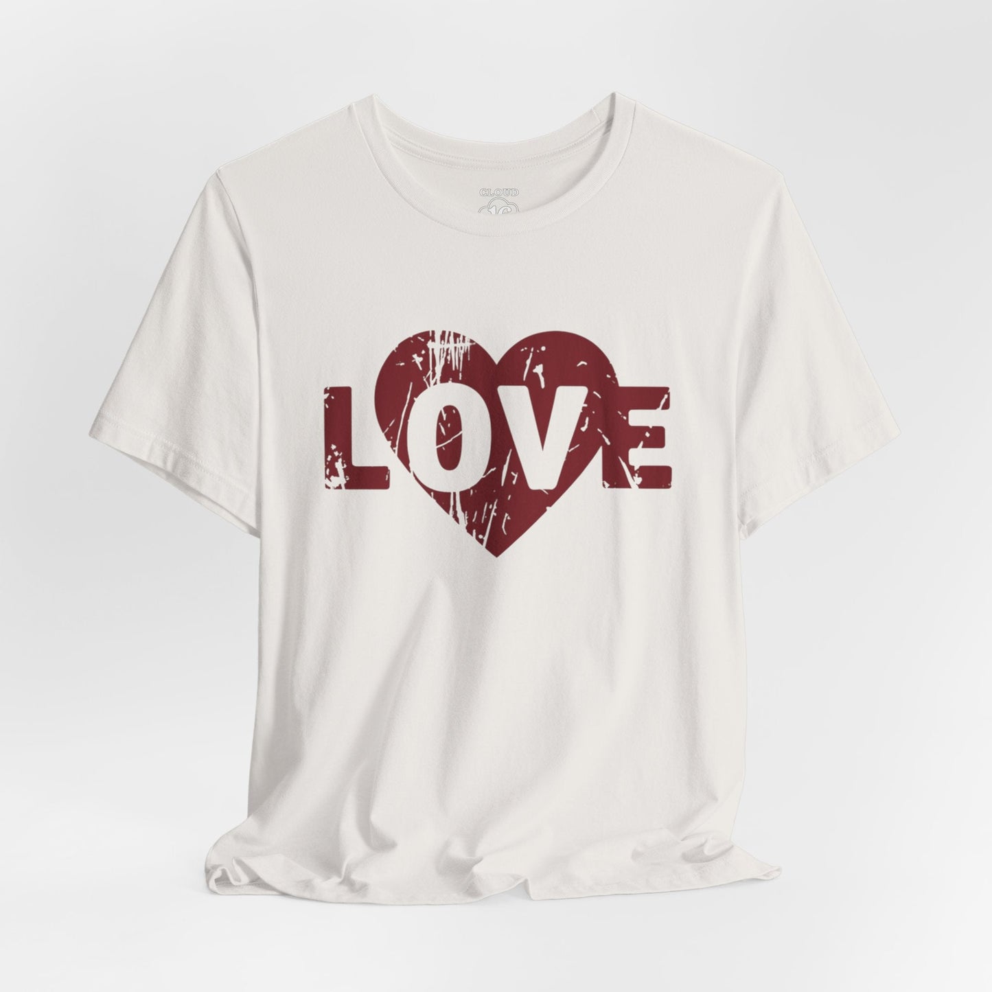 Love T-Shirt - Vintage Distressed Heart Graphic Tee - Romantic Couples Shirt