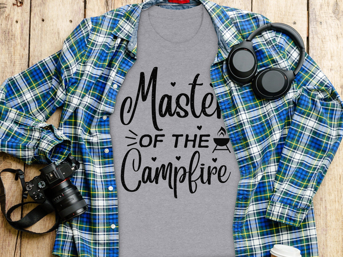 Master of The Campfire Design With Hearts T-Shirt
