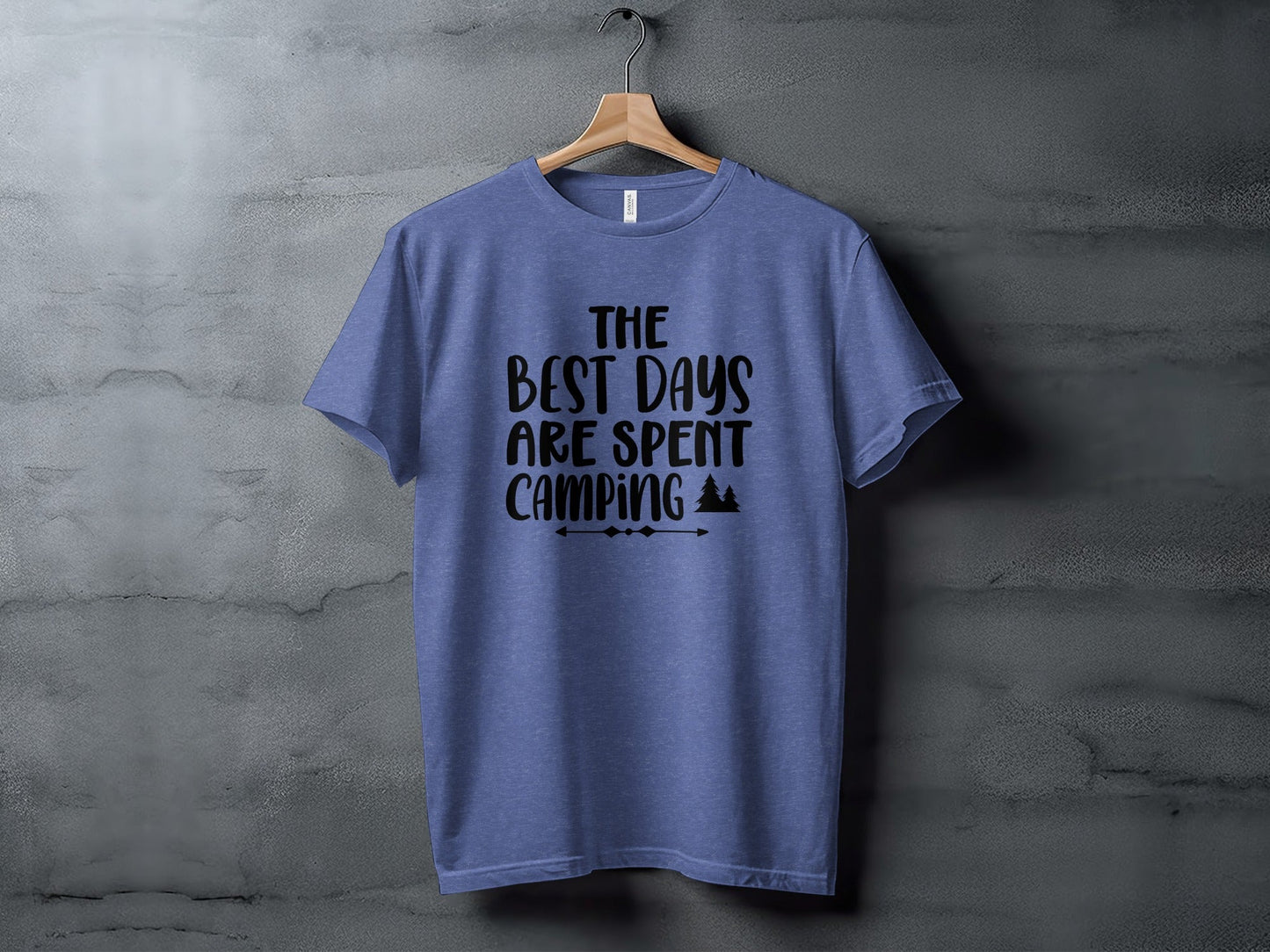 The Best Days Are Spent Camping Camping Design T-Shirt
