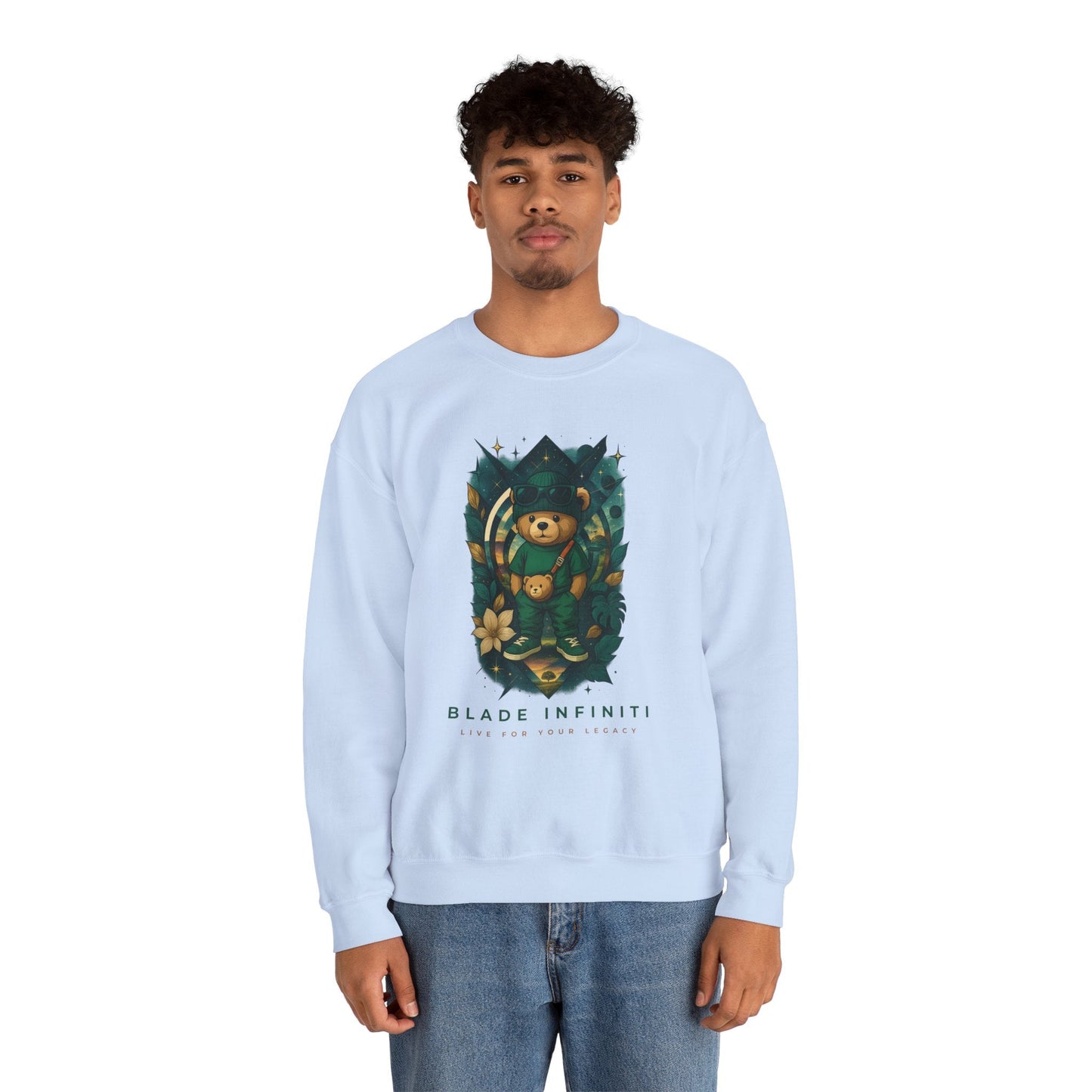 Galactic Teddy Bear V1 Unisex Crewneck Sweater