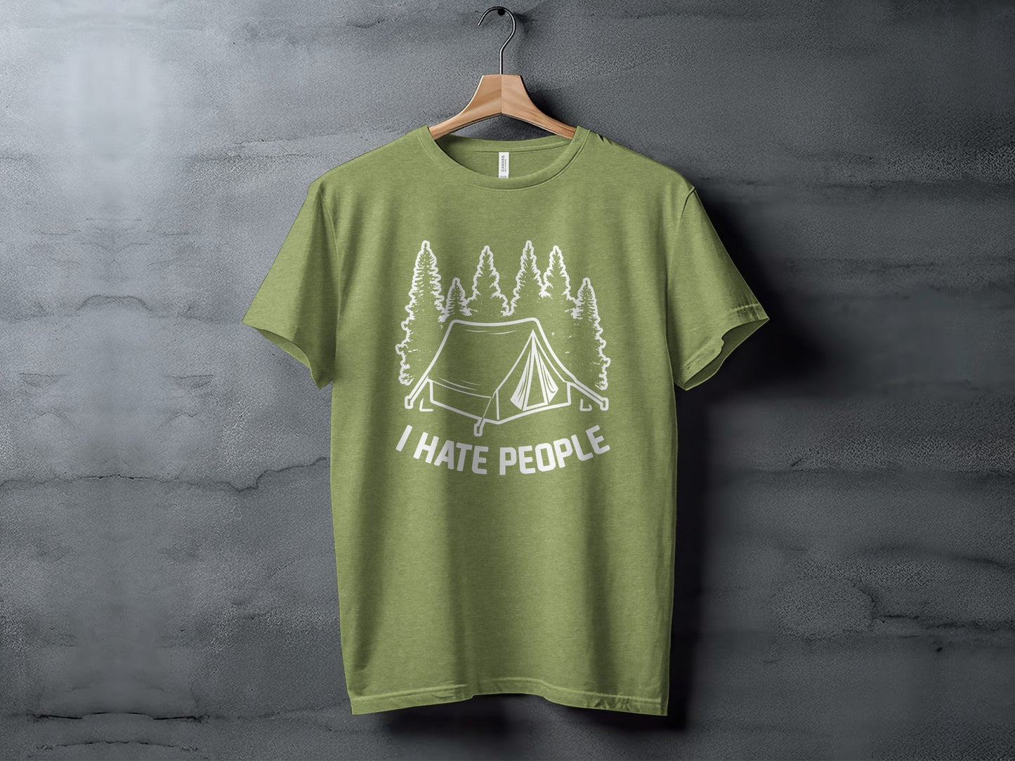 Introvert Camping Vacation Nature Tent and Hate People T-Shirt