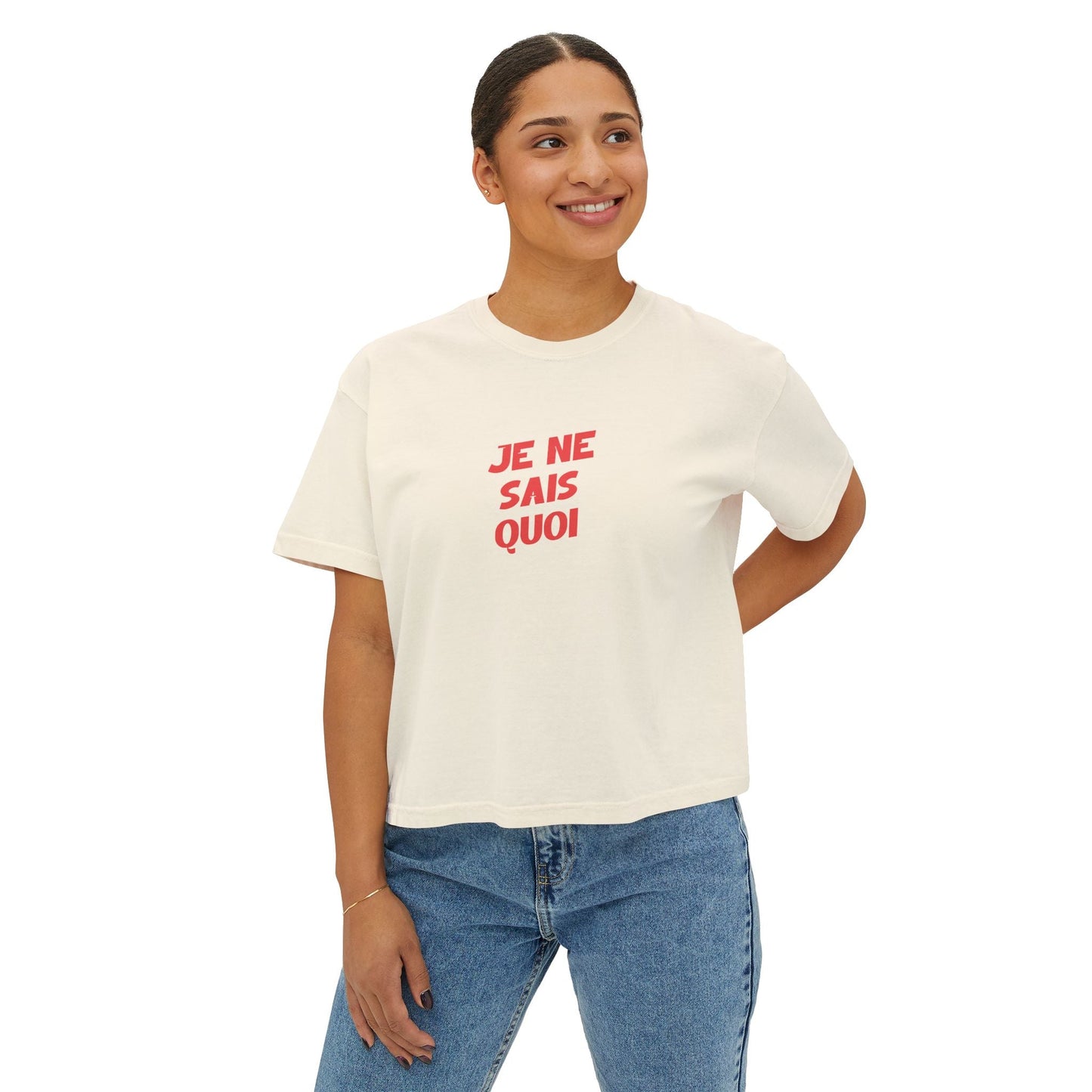 Bold 'Je Ne Sais Quoi 'Women's Boxy Tee