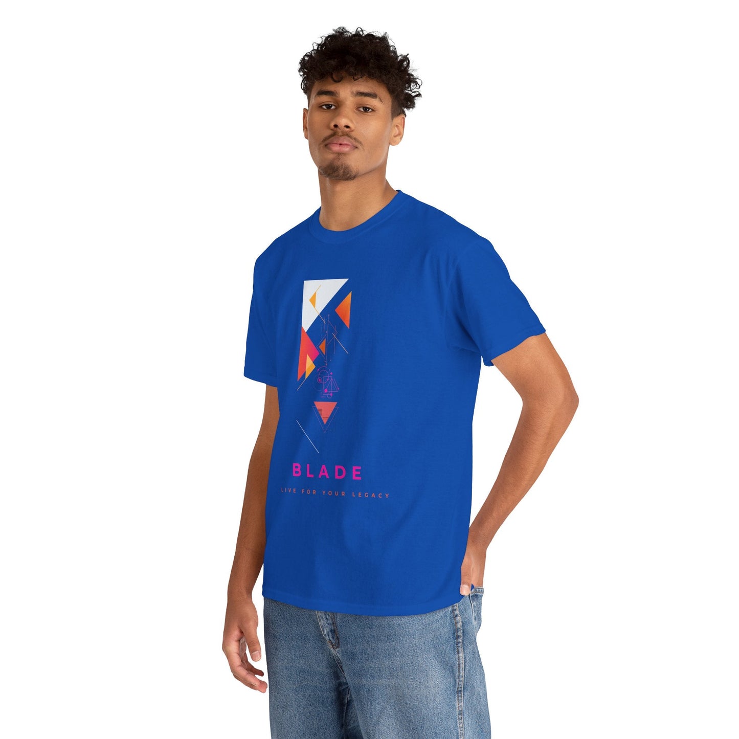 Geometric Odyssey  Pink/Orange T-Shirt