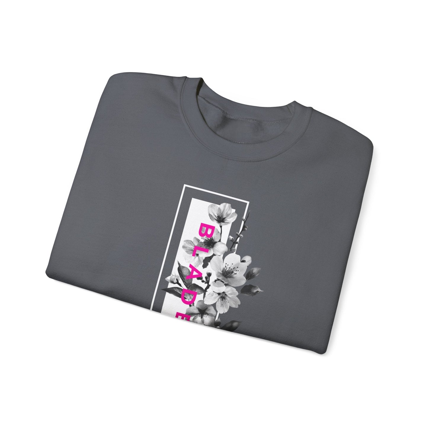 Bloom Bae Deep Pink Floral Unisex Crewneck Sweater