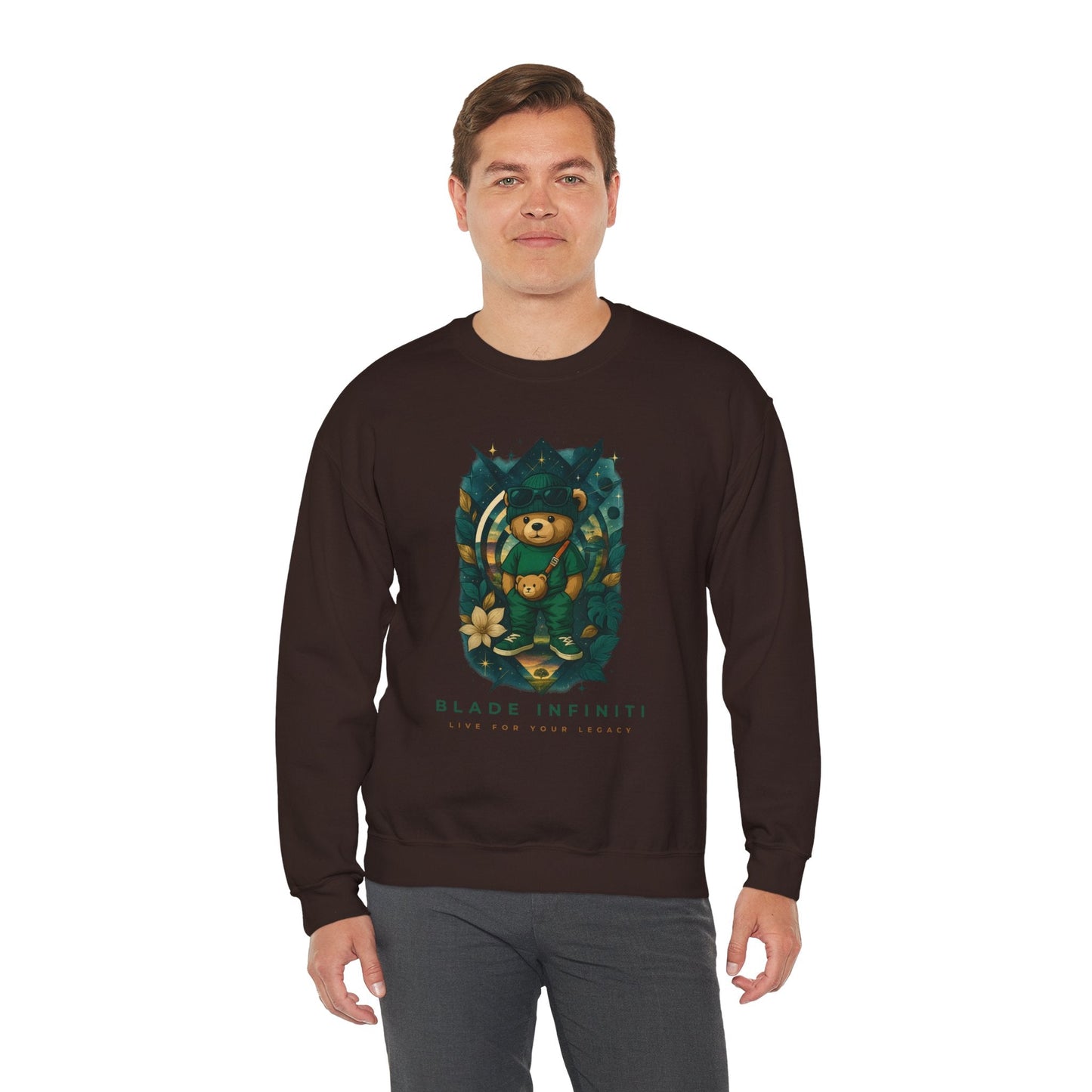 Galactic Teddy Bear V1 Unisex Crewneck Sweater