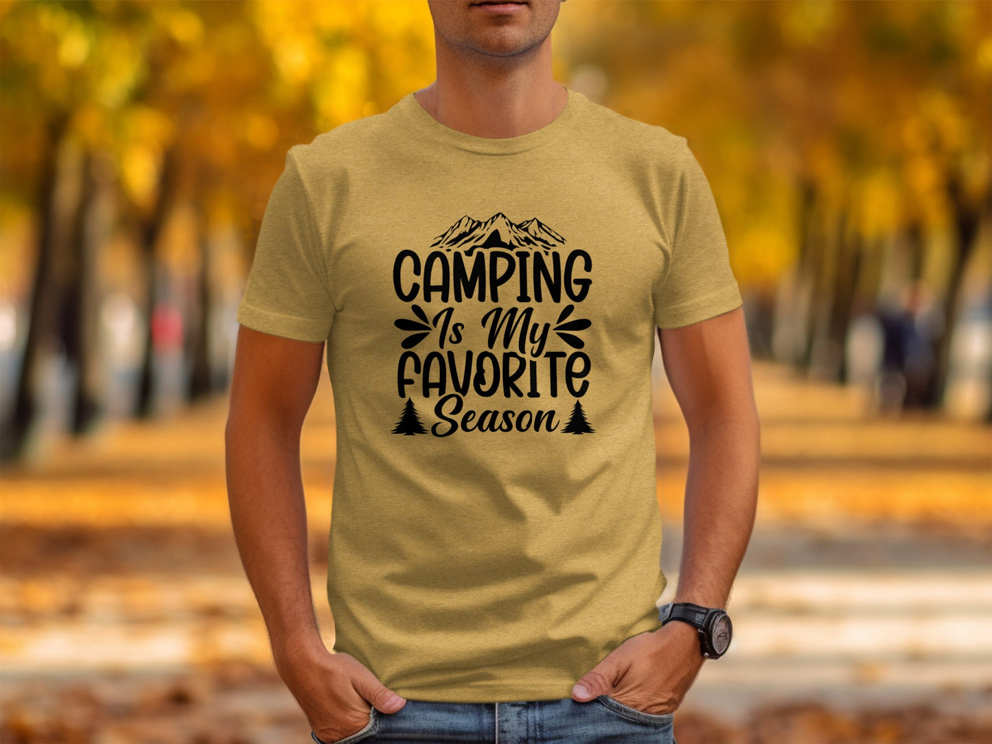 Camping Is My Favorite Season Graphic Outdoor Adventure T-Shirt