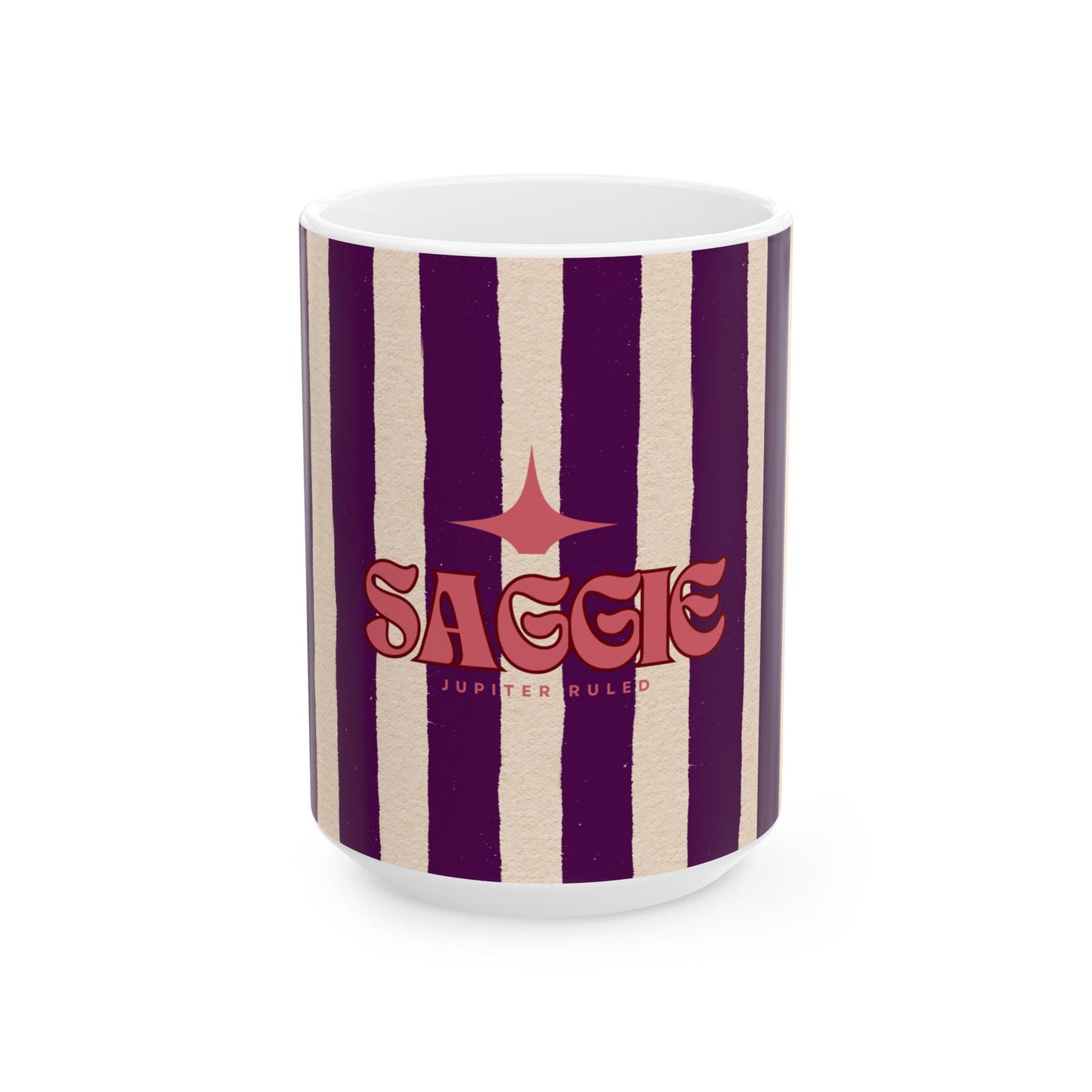 Astrological Wheel Sagittarius Mug, Whimsical design