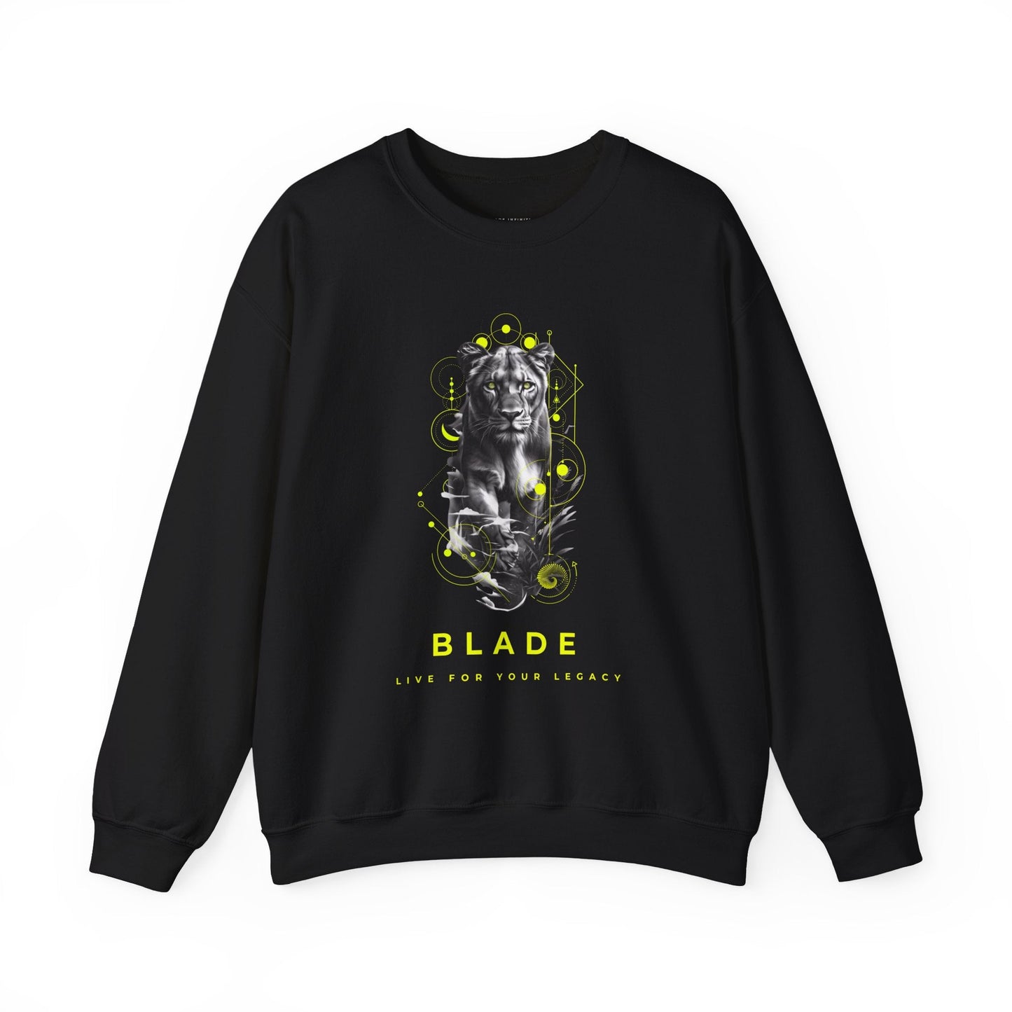 Geometric Reign Panther Unisex Crewneck Sweater