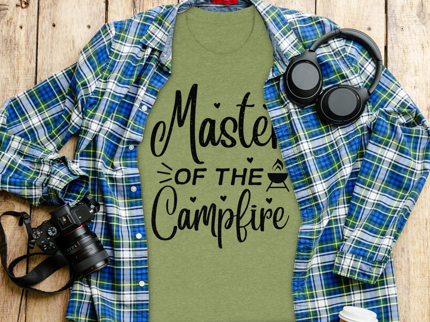 Master of The Campfire Design With Hearts T-Shirt