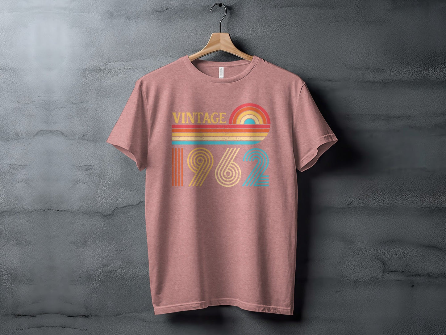 Groovy Vintage 1962 Rainbow Birthday Gift Idea T-Shirt