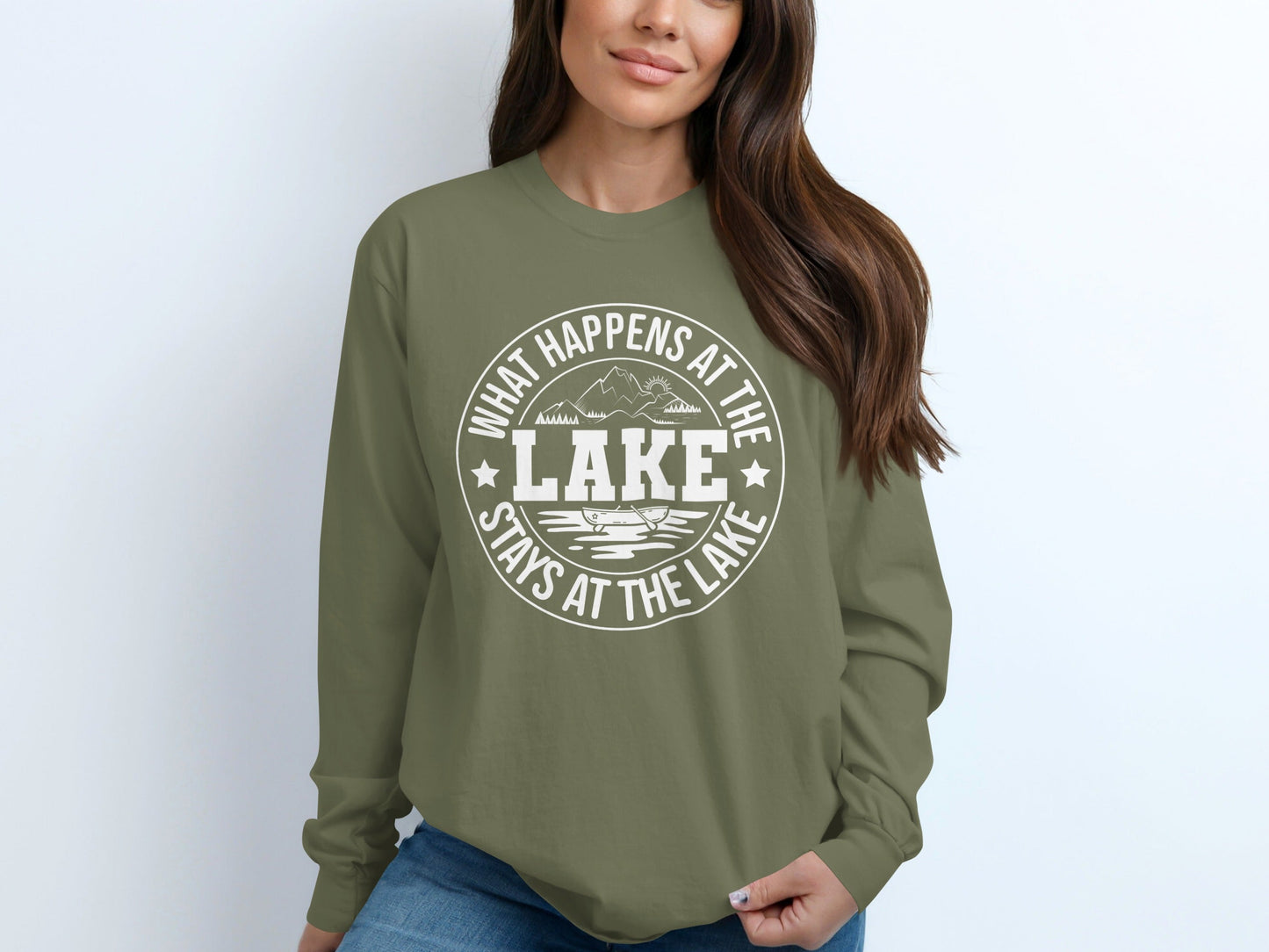 What Happens At The Lake Stays At The Lake Long Sleeve T-Shirt