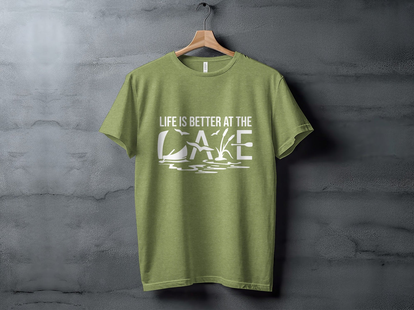 Life Is Better At The Lake Design Graphic Tee T-Shirt