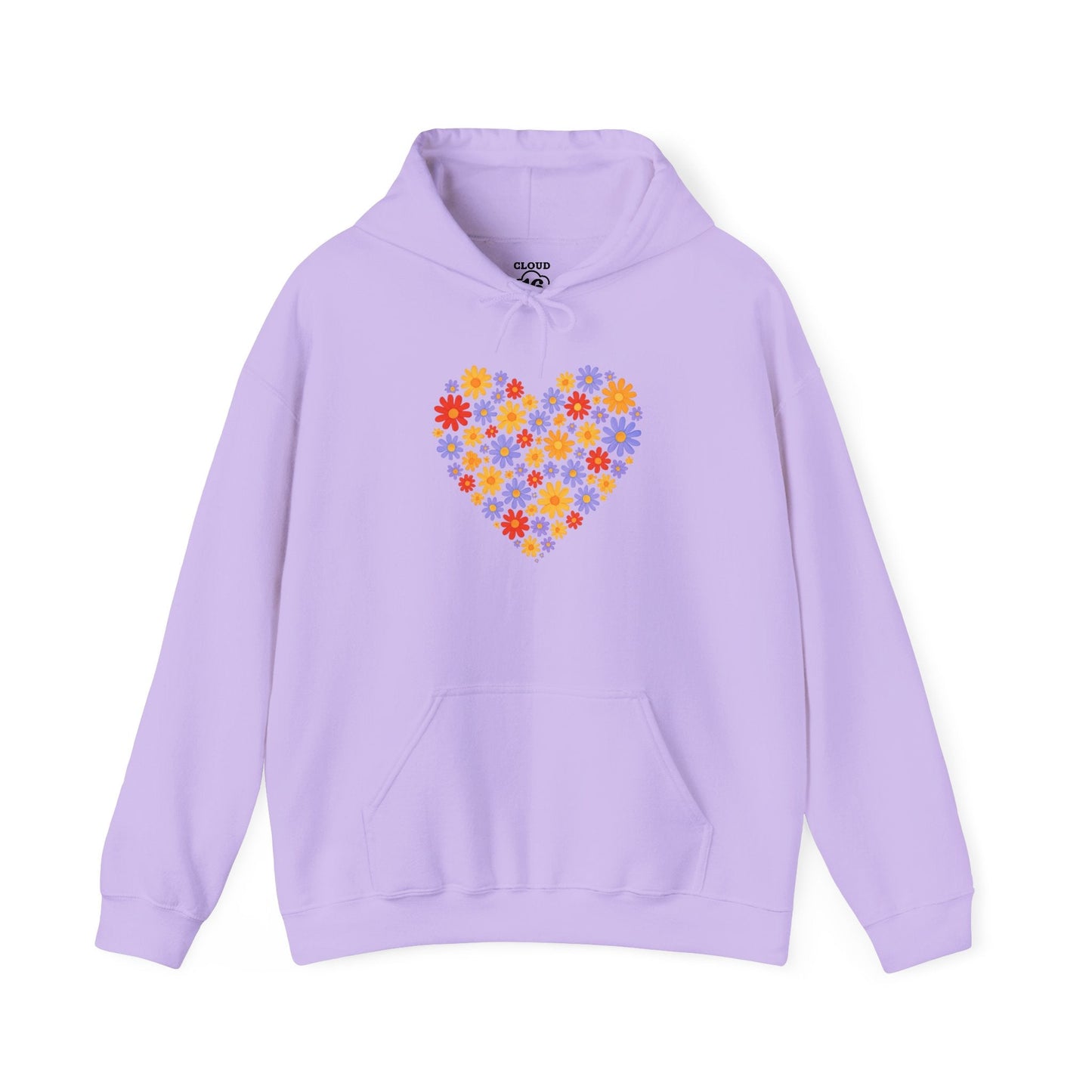 Floral Heart Hoodie - Female Cozy Hoodie - Perfect Gift for Any Occasion