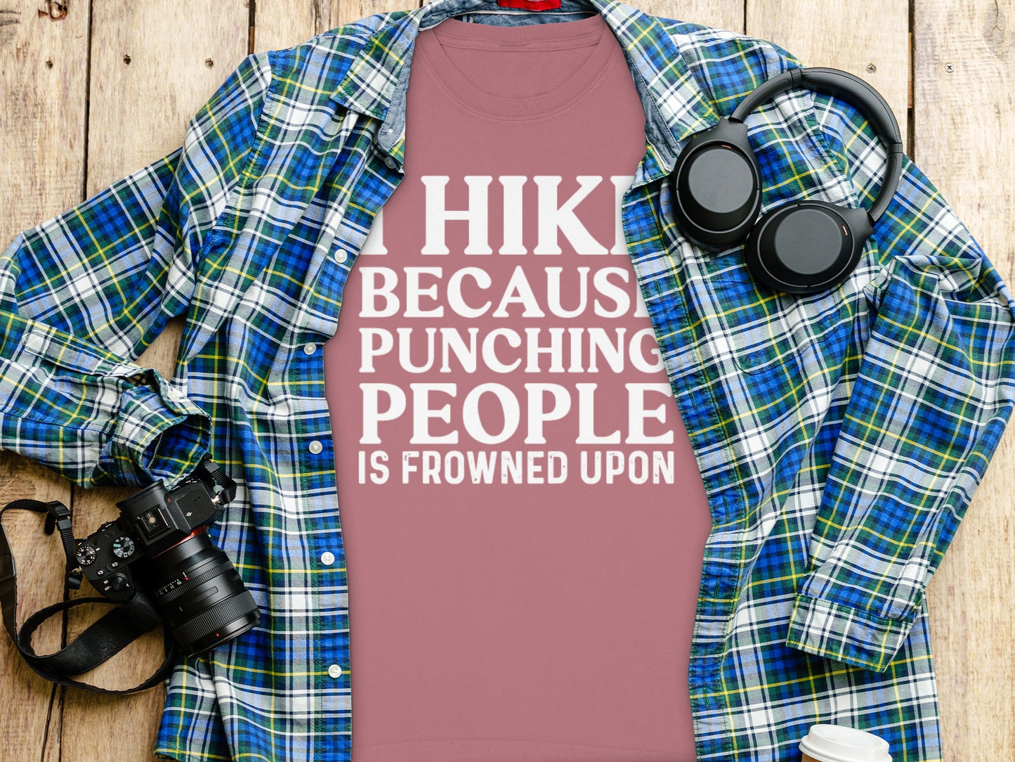 I Hike Because Punching People Is Frowned Upon Long Sleeve T-Shirt