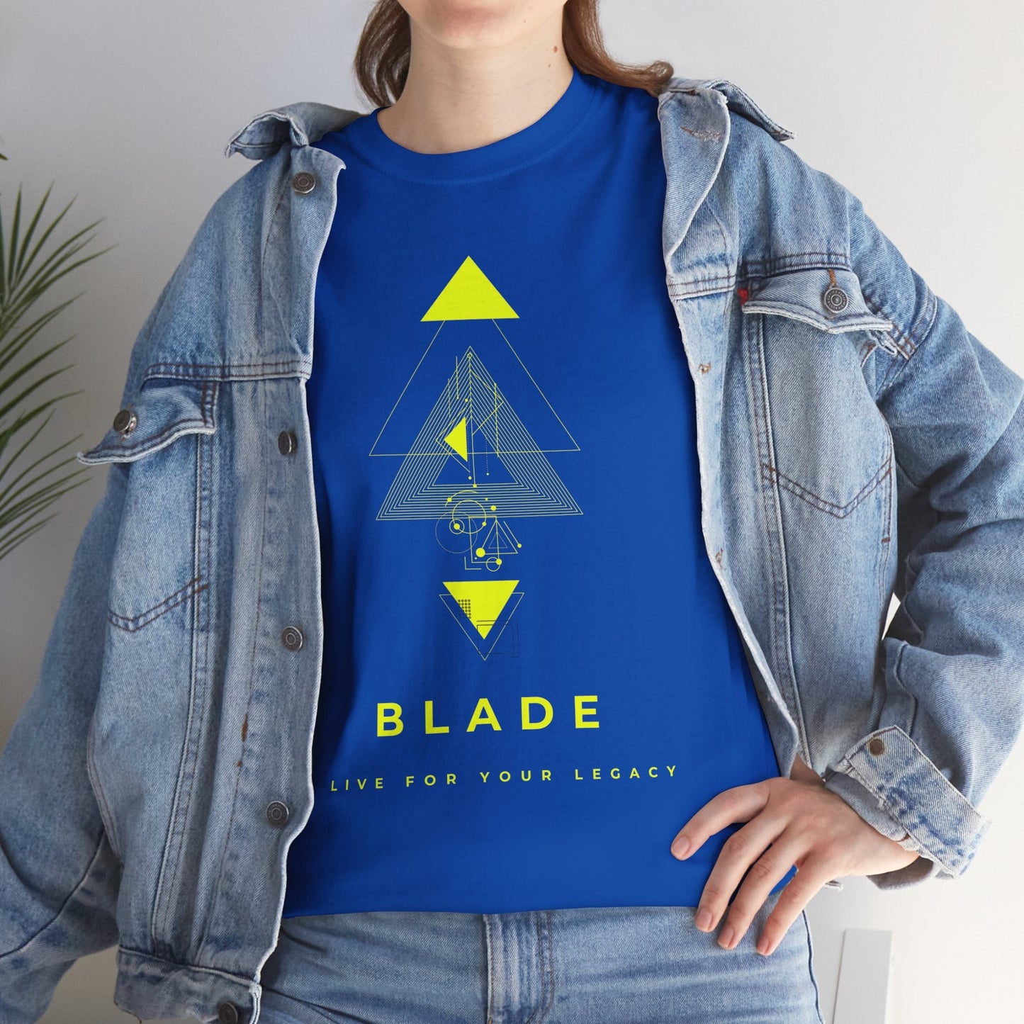 Geometric Odyssey Neon Green TX T-Shirt