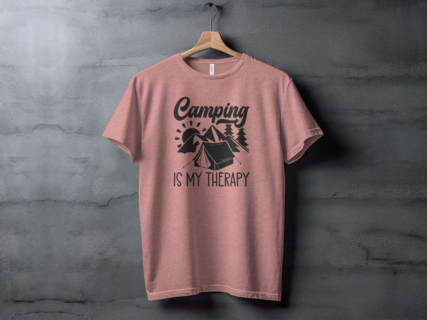 Camping Is My Therapy Nature Lover Outdoor Camping T-Shirt