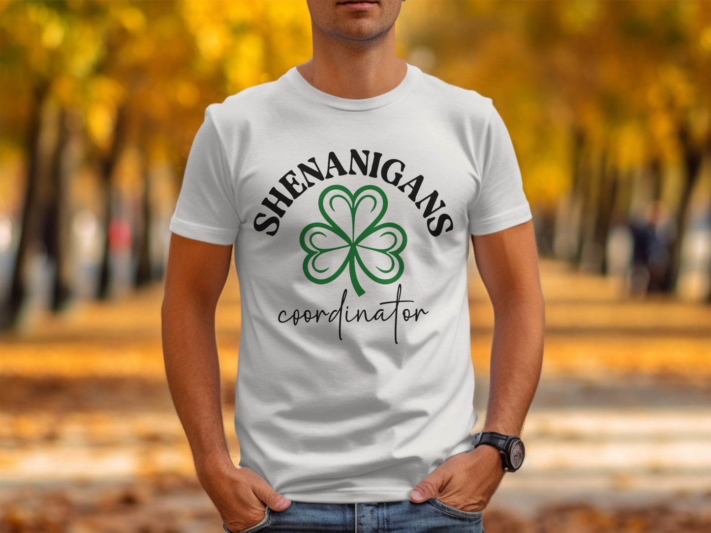 Shenanigans Coordinator With Clover St Patricks Day T-Shirt