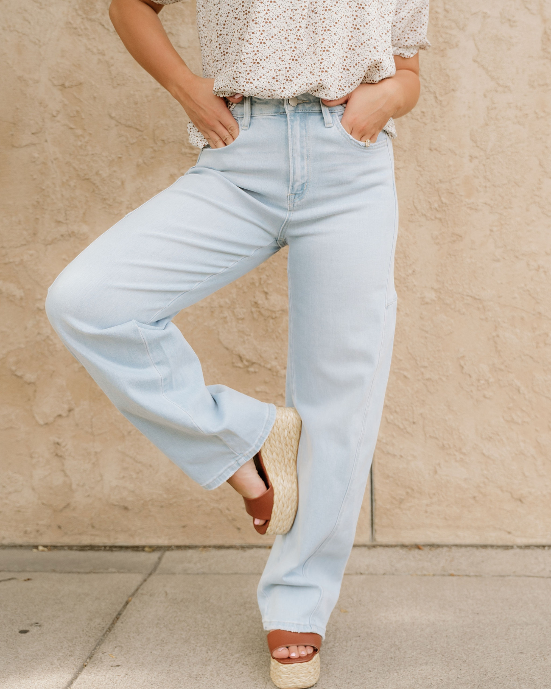 Rowen Wide Leg Jeans - Flying Monkey