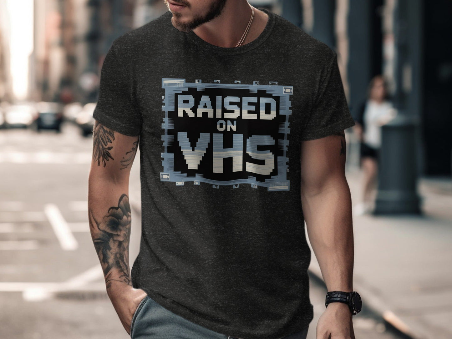 Raised on VHS Cassette Retro Design Cool T-Shirt