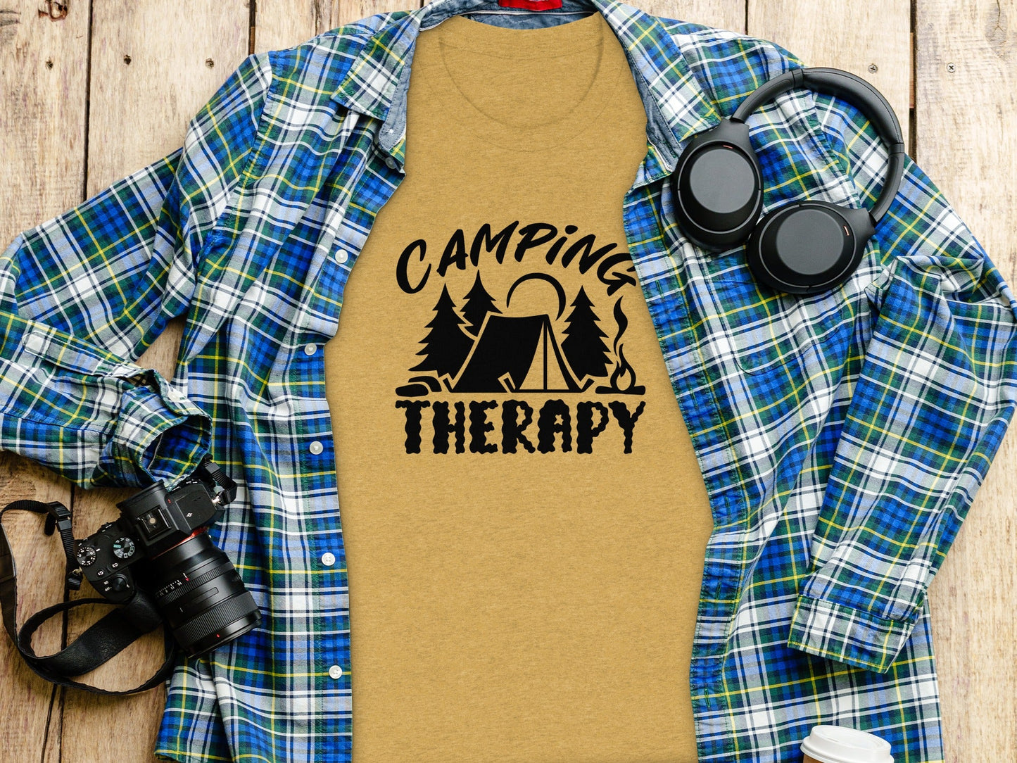 Camping Therapy Nature Adventure Outdoor Camping T-Shirt