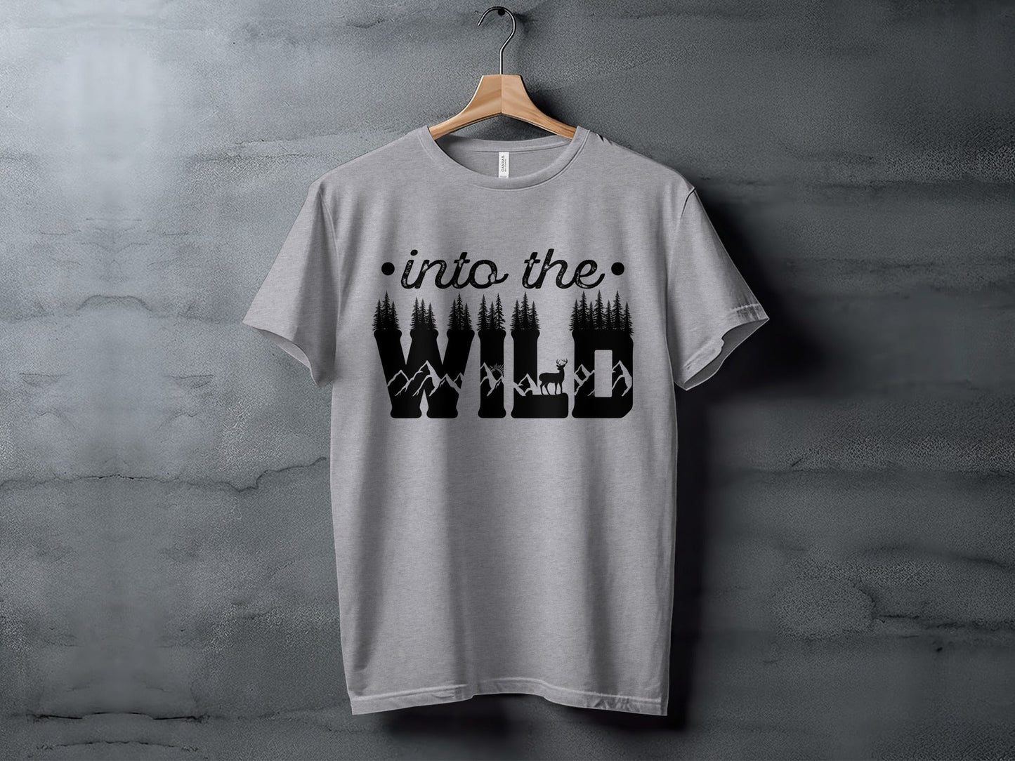 Into The Wild Outdoor Adventure Nature Inspired Graphic T-Shirt