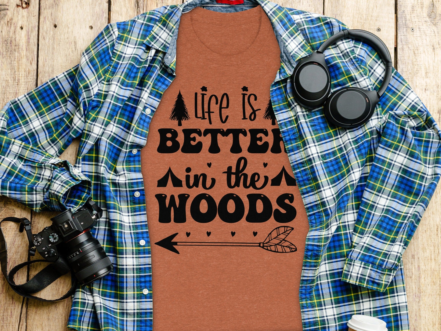 Life Is Better In The Woods With Arrow T-Shirt