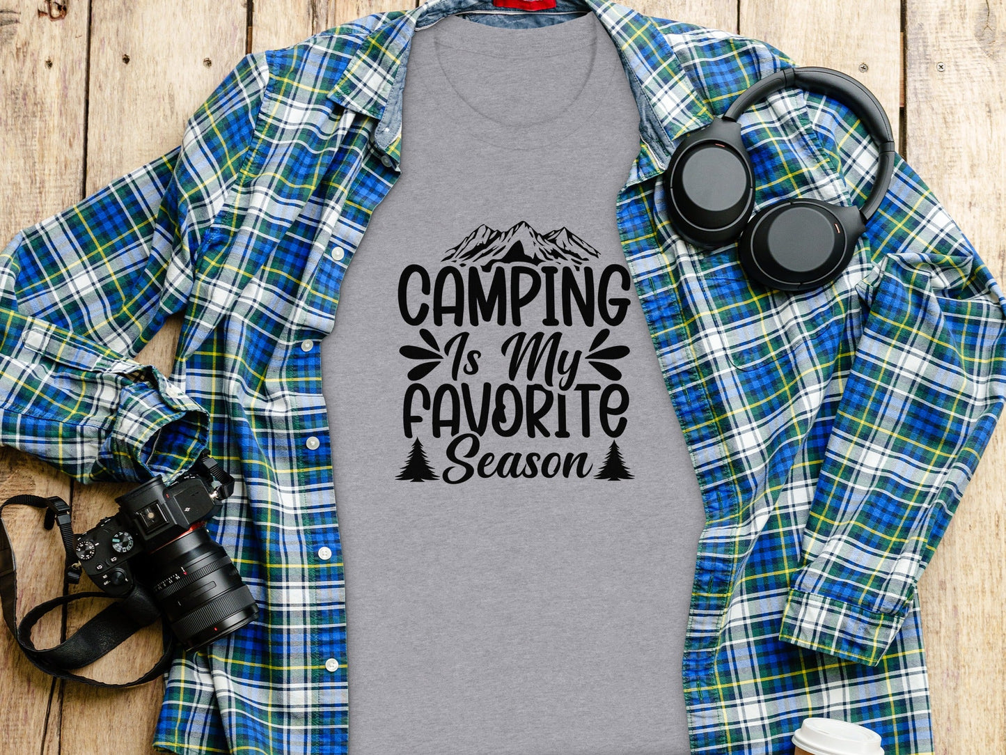 Camping Is My Favorite Season Graphic Outdoor Adventure T-Shirt