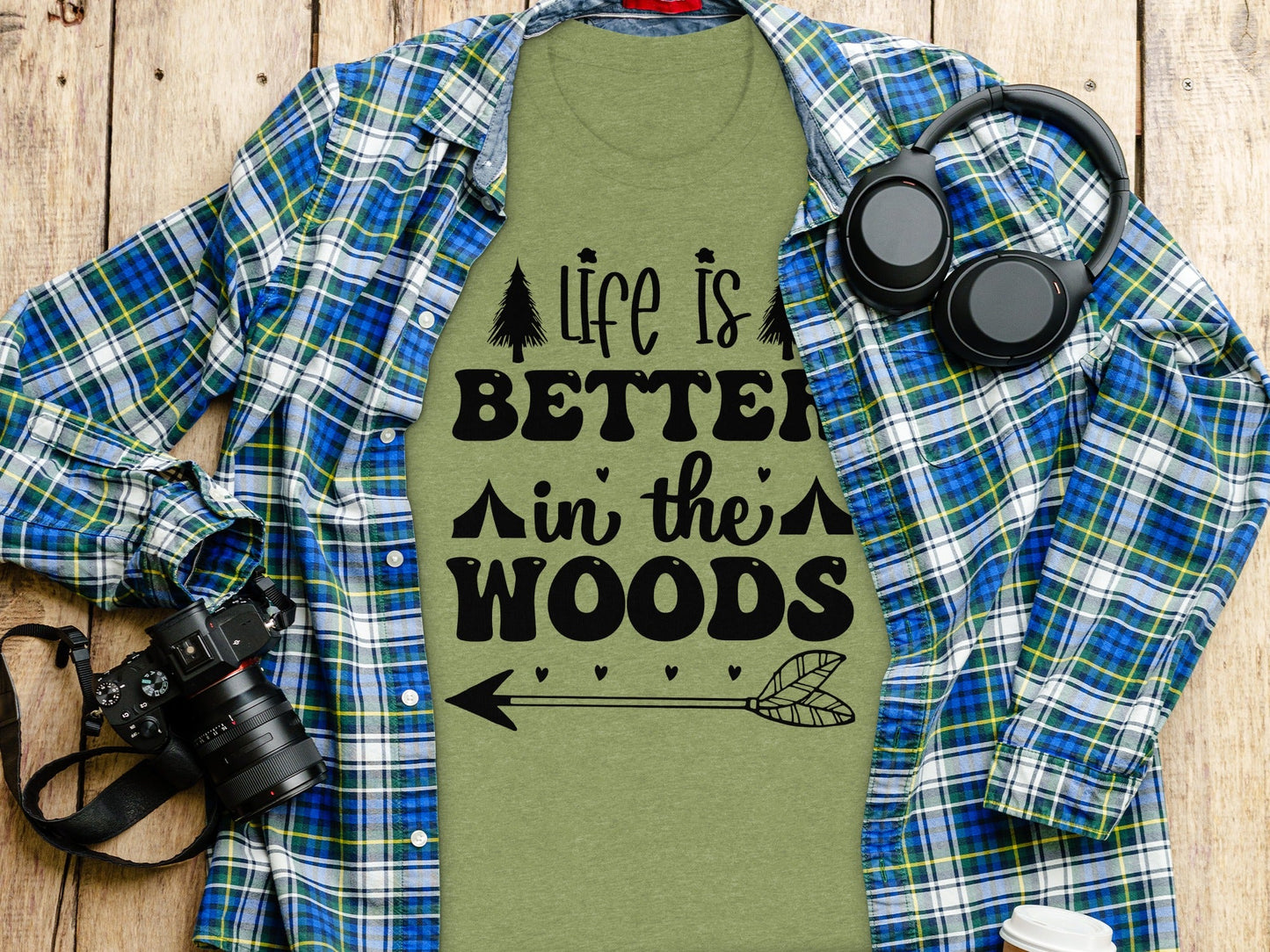 Life Is Better In The Woods With Arrow T-Shirt