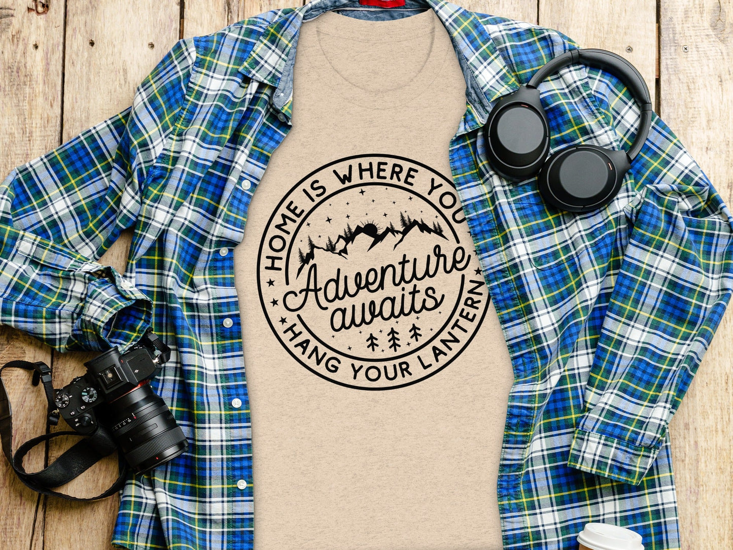 Home Is Where You Hang Your Lantern Adventure Awaits T-Shirt