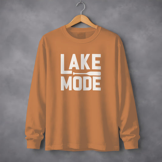 Lake Mode Paddle Graphic for Relaxation Long Sleeve T-Shirt