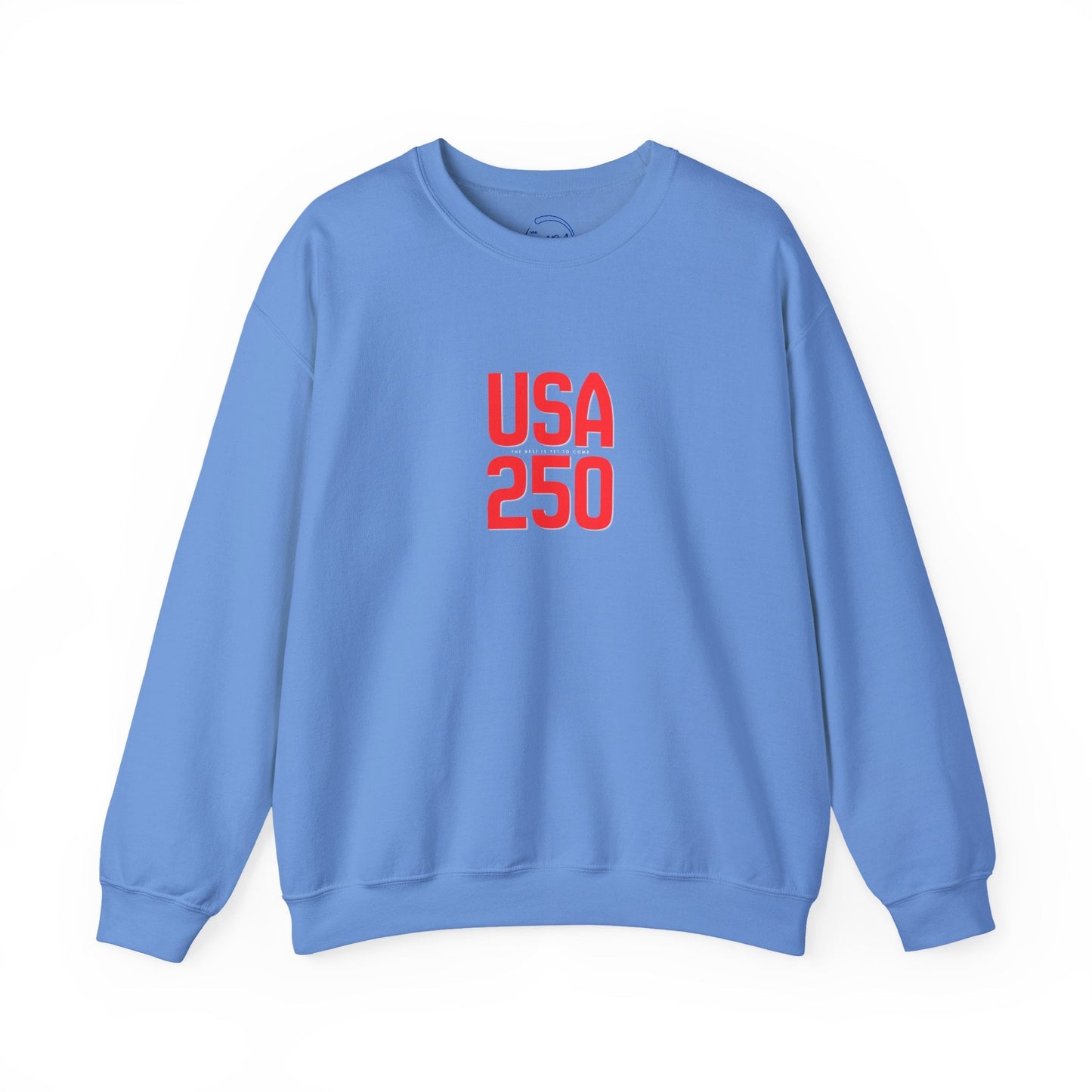 USA 250 Crewneck Sweatshirt — Patriotic 250th Anniversary Pullover