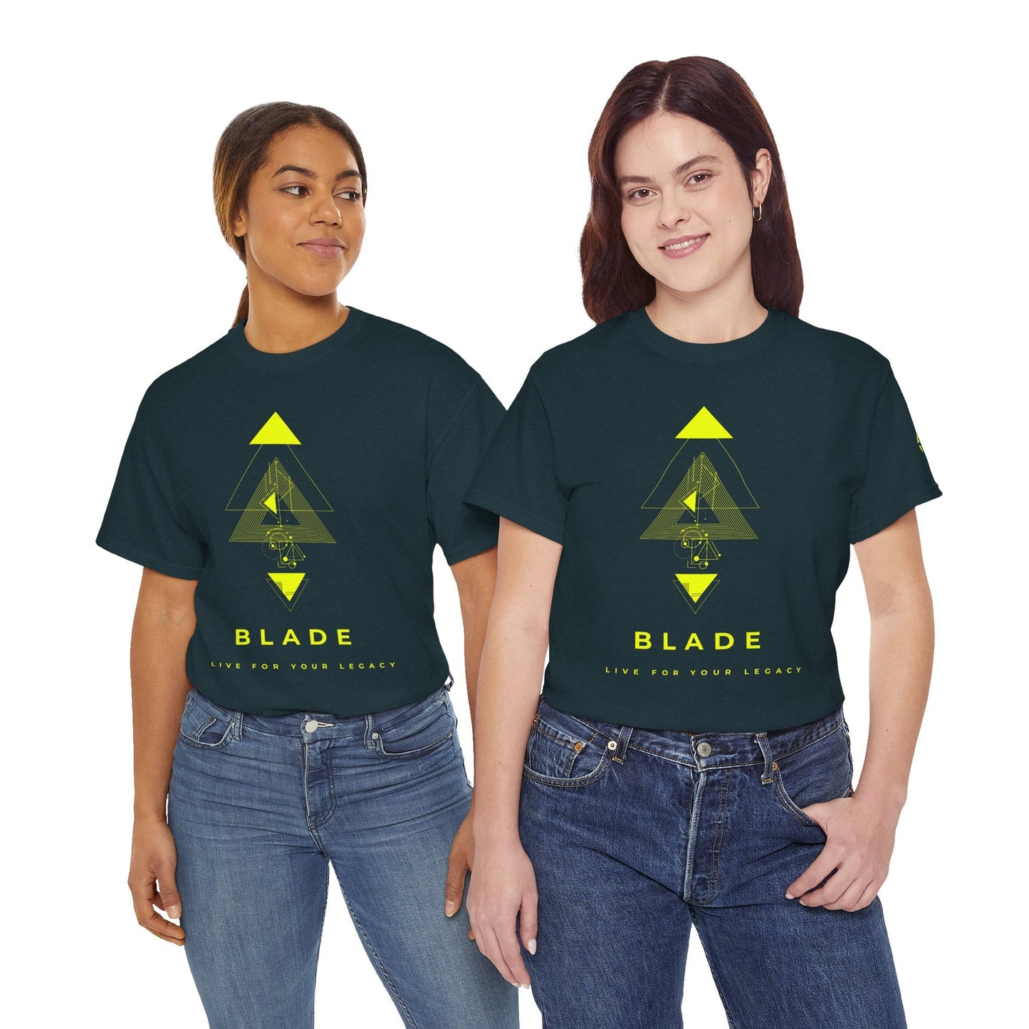 Geometric Odyssey Neon Green TX T-Shirt