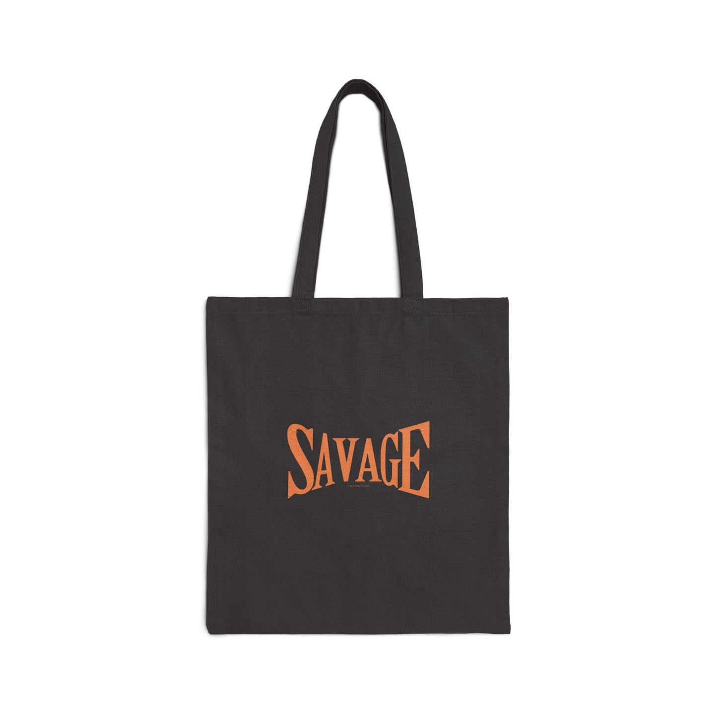 Black Cotton Canvas Tote - SAVAGE