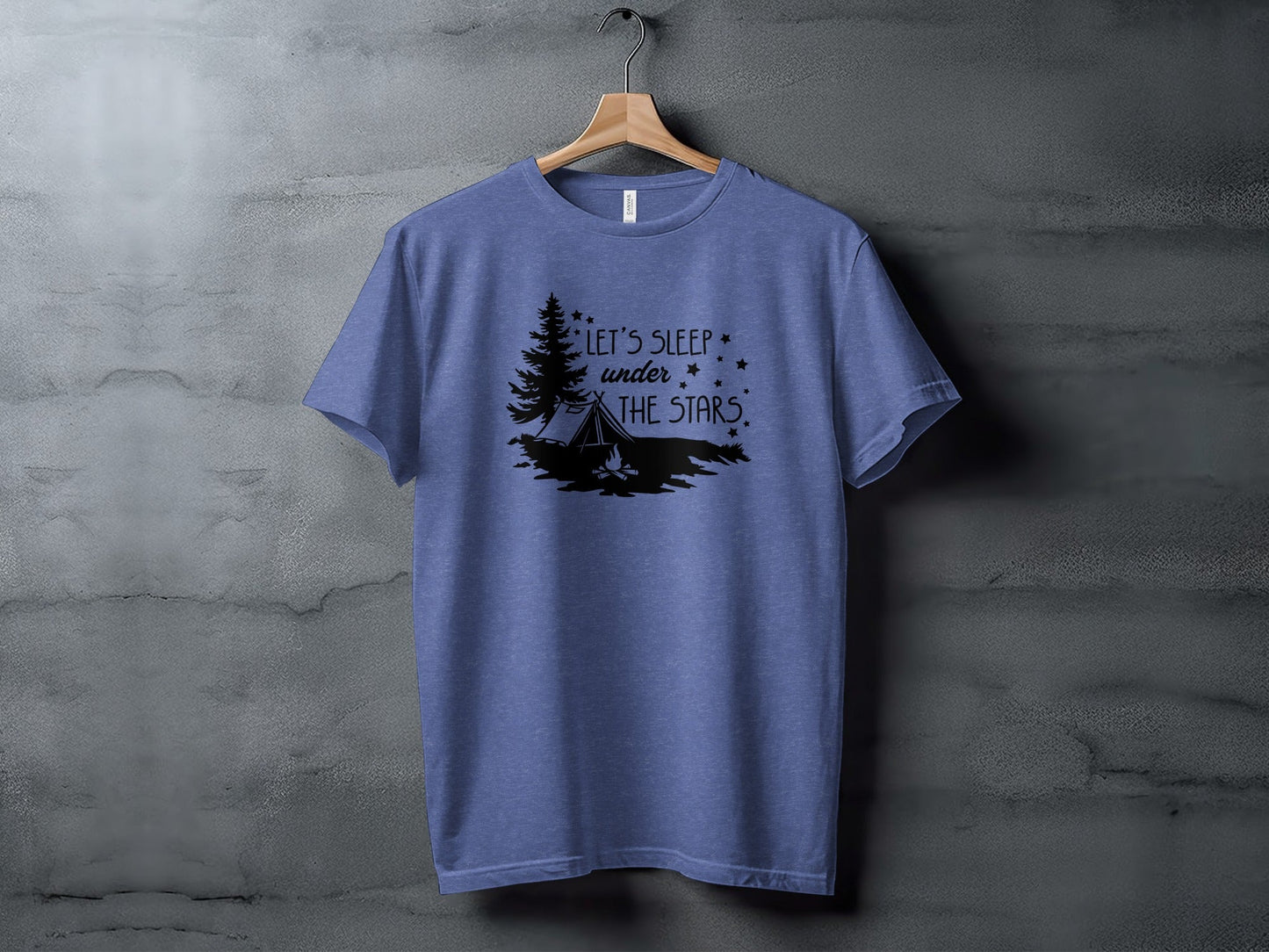 Let's Sleep Under The Stars Adventure Camping T-Shirt
