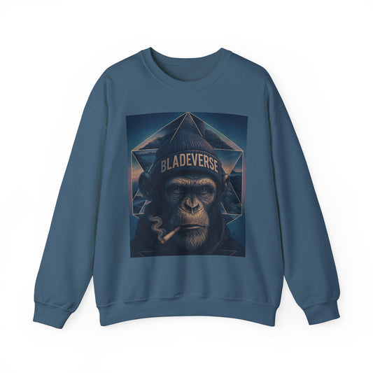 Bladeverse Galactic Weed/Pot Monkey Version 2 Unisex Crewneck Sweater