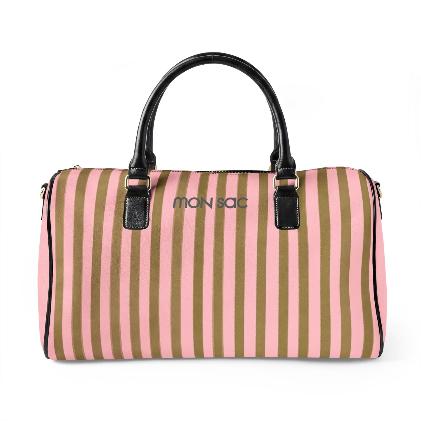 Women's Leather Travel Bag, MON SAC – Classic Feminine Weekender Duffle