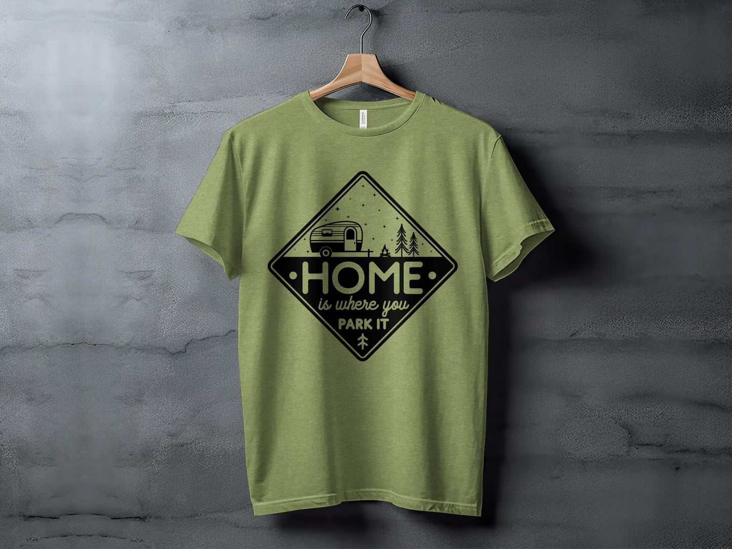 Home Is Where You Park It Camping RV Adventure T-Shirt